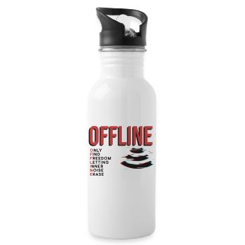 Offline - Water bottle with straw - white - Right