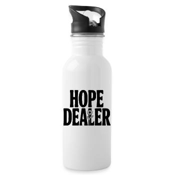 Hope Dealer - Water bottle with straw - white - Right