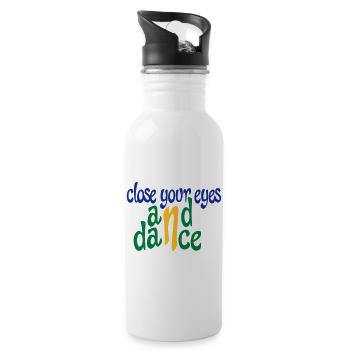 Lustige Geschenke für Tänzer - Trinkflasche mit integriertem Trinkhalm - Weiß - Rechts