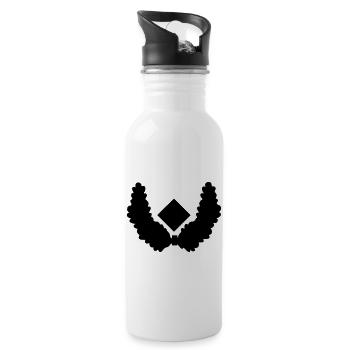 Major Dienstgrad - Trinkflasche mit integriertem Trinkhalm - Weiß - Rechts