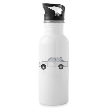 Trabi - Trinkflasche mit integriertem Trinkhalm - Weiß - Rechts