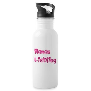 Mamas Liebling - Trinkflasche mit integriertem Trinkhalm - Weiß - Rechts