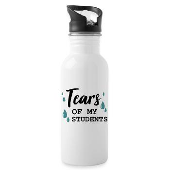 Tears of my Students - Gourde avec paille intégrée - blanc - Droite