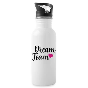 dream team - Water bottle with straw - white - Right