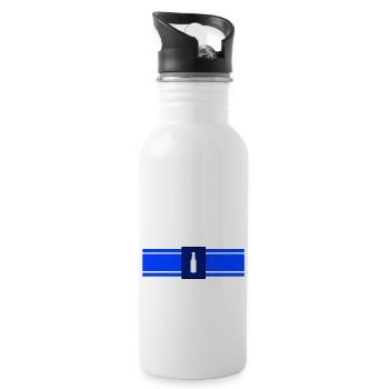 picole municipale - Trinkflasche mit integriertem Trinkhalm - Weiß - Rechts