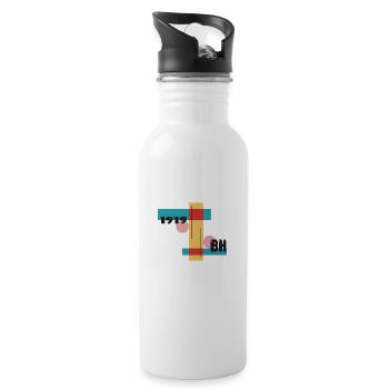 bauhaus 1919 - Trinkflasche mit integriertem Trinkhalm - Weiß - Rechts