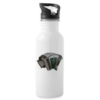 Styrian Harmonica - Styria | ZiachON! - Water bottle with straw - white - Right