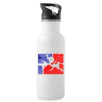 Parkour Freerunner Traceur Le Parcour parkourshirt - Trinkflasche mit integriertem Trinkhalm - Weiß - Rechts