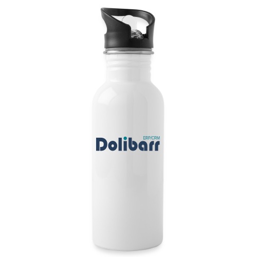 Dolibarr Logo new blue - Gourde avec paille intégrée