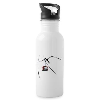 Chamonix Cable Car Aiguille du Midi - Water bottle with straw - white - Right