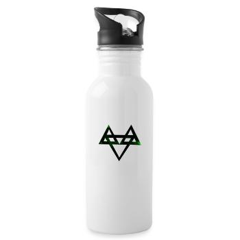 Neffex 3D Green - Trinkflasche mit integriertem Trinkhalm - Weiß - Rechts