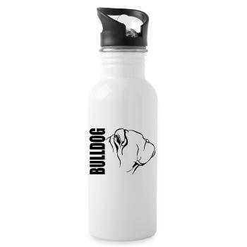 BULLDOG Profile Dogs Dog Wilsigns - Water bottle with straw - white - Right