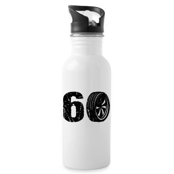 60 Auto Motorsport - Water bottle with straw - white - Right