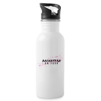 Bachatera On Tour - Water bottle with straw - white - Right