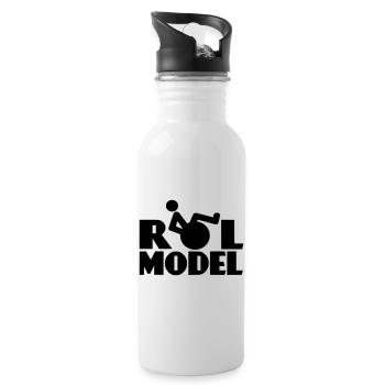 Every wheelchair user is a role model * - Water bottle with straw - white - Right