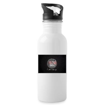 Laser Eyes 2 - Trinkflasche mit integriertem Trinkhalm - Weiß - Rechts