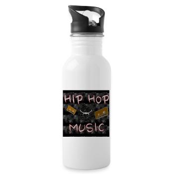 Hip Hop Music - 1. 2023 - Water bottle with straw - white - Right