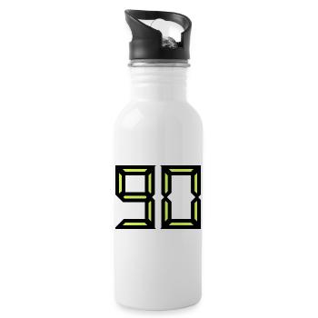 90. HAPPY BIRTHDAY. HAPPY BIRTHDAY - Water bottle with straw - white - Right