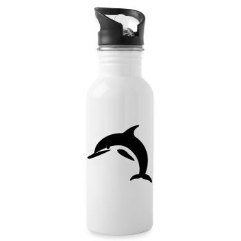 Dolphin - Water bottle with straw - white - Right