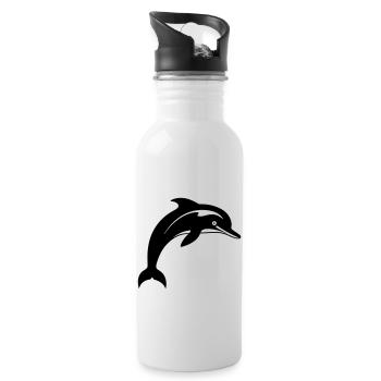 Dolphin - Water bottle with straw - white - Right