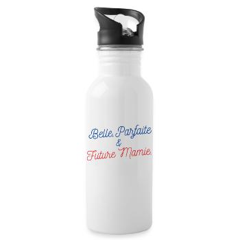 Belle parfait et future mamie - Gourde avec paille intégrée - blanc - Droite
