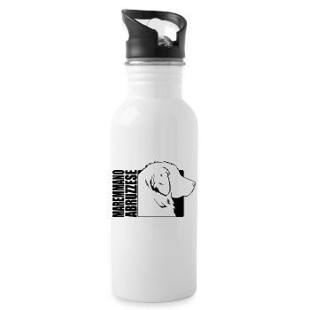 Maremmano Abruzzese Profile Dogs Dog Wilsigns - Water bottle with straw - white - Right