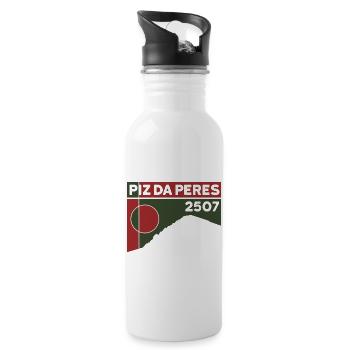 Piz da Peres Dolomites Randonnée Mountain Tour Souvenirs - Gourde avec paille intégrée - blanc - Droite
