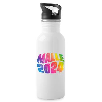 Malle 2024 Holiday - Water bottle with straw - white - Right