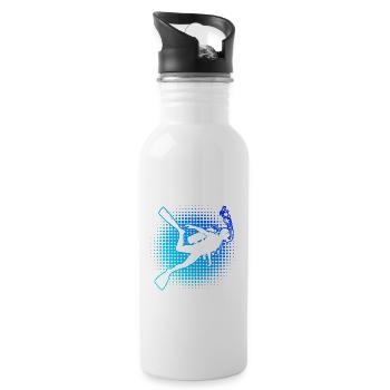 Diver Scuba Diver Scuba Taucher Scuba Tauchen - Trinkflasche mit integriertem Trinkhalm - Weiß - Rechts