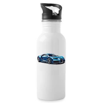 Hypercar Chiron - Gourde avec paille intégrée - blanc - Droite