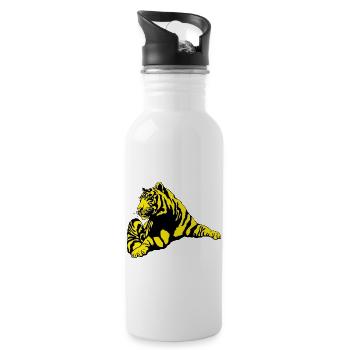 TIGer1 - Trinkflasche mit integriertem Trinkhalm - Weiß - Rechts
