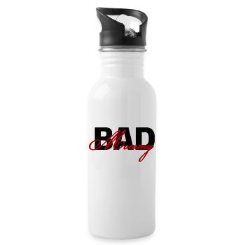 Bad Mommy - Water bottle with straw - white - Right