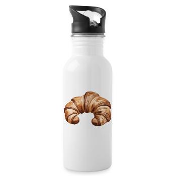 Croissant Simple Food Lover - Gourde avec paille intégrée - blanc - Droite