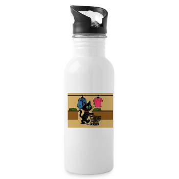 Meeko shopping - Water bottle with straw - white - Right