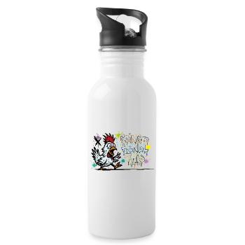 Going to Hendl This Graffiti Denglisch Spruch - Water bottle with straw - white - Right