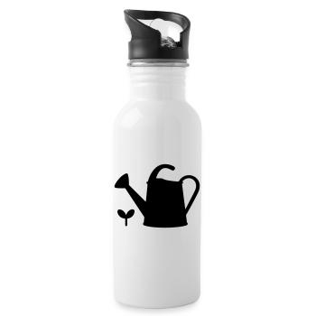 T-Shirt Jardinage – Gartenliebhaber-Ikone - Trinkflasche mit integriertem Trinkhalm - Weiß - Rechts