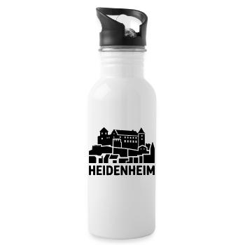 Heidenheim - Trinkflasche mit integriertem Trinkhalm - Weiß - Rechts