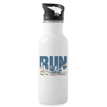 Trail running - Gourde avec paille intégrée - blanc - Droite