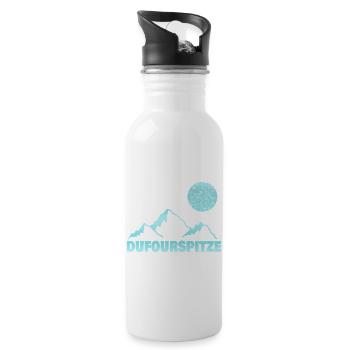 Bergsport dufourspitze - Trinkflasche mit integriertem Trinkhalm - Weiß - Rechts
