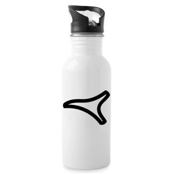 boomerang - Water bottle with straw - white - Right