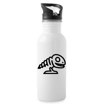 Fossil - Trinkflasche mit integriertem Trinkhalm - Weiß - Rechts
