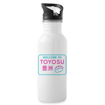 Welcome to Toyosu - Gourde avec paille intégrée - blanc - Droite