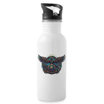 Eternal Gear Eagle - Water bottle with straw - white - Right