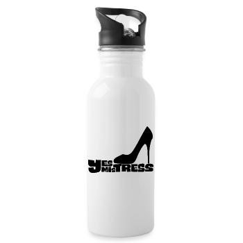 Ja, Herrin Stiletto Heel - Trinkflasche mit integriertem Trinkhalm - Weiß - Rechts
