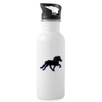 Icelandic Tölter - Trinkflasche mit integriertem Trinkhalm - Weiß - Rechts