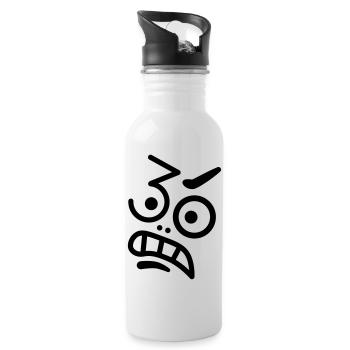 Ups, 30 years! - Water bottle with straw - white - Right