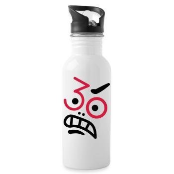 Ups, 30 years! - Water bottle with straw - white - Right
