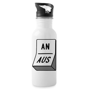 2541614 15643289 schalter - Trinkflasche mit integriertem Trinkhalm - Weiß - Rechts