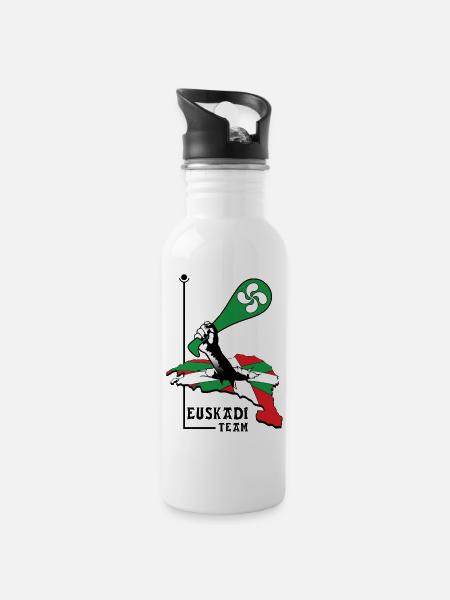 euskadi team 06 - Gourde avec paille intégrée - blanc