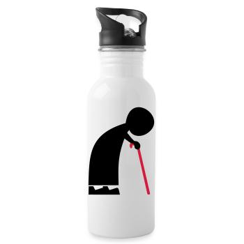 grandma - Water bottle with straw - white - Right
